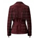 The Bordeaux Wrap Burgundy Wine Fringe Suede Jacket
